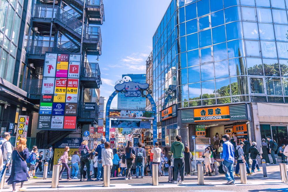 Harajuku and Meiji Jingu area in Tokyo